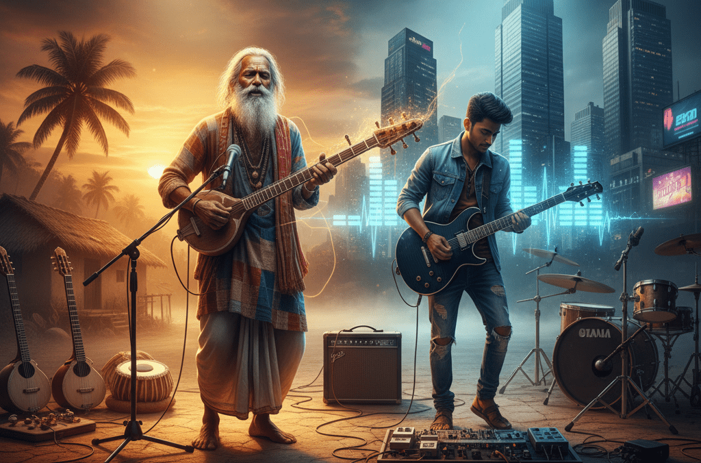 বিশ্বায়নের যুগে লোকসংগীত: কীভাবে আধুনিক বাদ্যযন্ত্র বাউল বা ভাটিয়ালি গানের মূল সুর বদলে দিচ্ছে