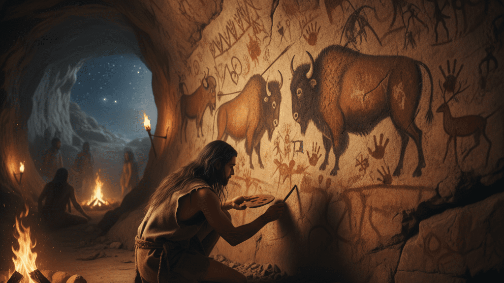 অঙ্কনের আদি কথা ও মানব সভ্যতার ঊষালগ্ন