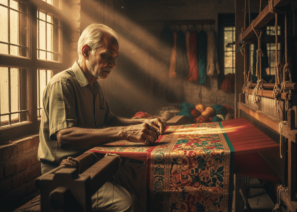 বাংলার রেশম ও বালুচরী: মসলিনের উত্তরসূরি, রাজকীয় বুনন এবং সমকালীন বিশ্ববাজারে তন্তুর আভিজাত্য 1