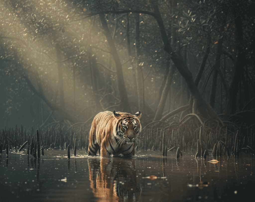 সুন্দরবনের বাদাবন: বাঘ, জোয়ার-ভাটা আর রহস্যময় ম্যানগ্রোভের এক আদিম আখ্যান সুন্দরবনের বাদাবন: বাঘ, জোয়ার-ভাটা আর রহস্যময় ম্যানগ্রোভের এক আদিম আখ্যান