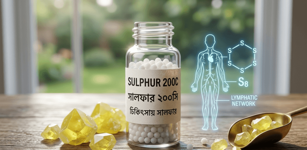 সালফার ও জীবনীশক্তির অন্তর্নিহিত দহন: চর্মরোগ ও দীর্ঘস্থায়ী ব্যাধি নির্মূলে এক কালজয়ী মহৌষধি 3