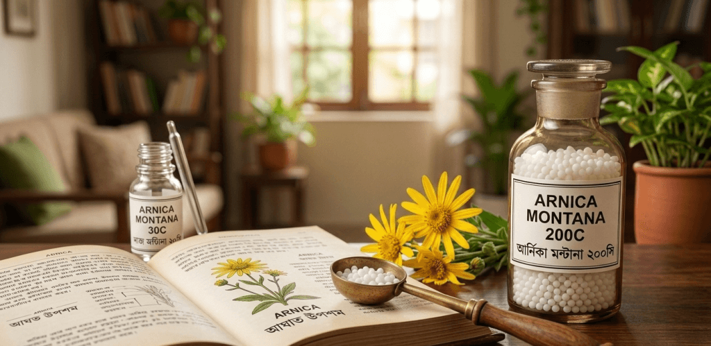 অর্ণিকা মন্টানা ও আঘাত উপশমের রসায়ন: হোমিওপ্যাথির নিভৃত এক আশ্চর্য মহিমা