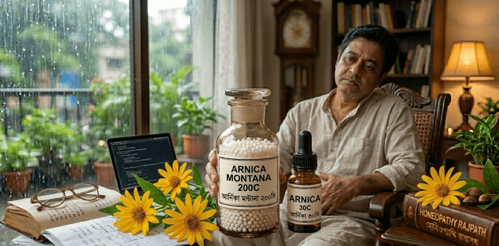 আর্নিকা মন্টানা ও শরীরের অদৃশ্য ক্ষত: পেশির ক্লান্তি ও রক্ত জমাট বাঁধার চিকিৎসায় প্রকৃতির এক কালজয়ী অবদান 1