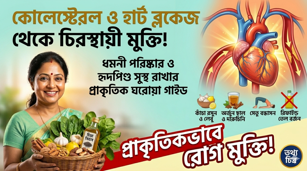 কোলেস্টেরল ও হার্ট ব্লকেজ থেকে মুক্তির প্রাকৃতিক উপায়: হৃদপিণ্ড সুস্থ রাখার আধুনিক ঘরোয়া ও ভেষজ গাইড 6
