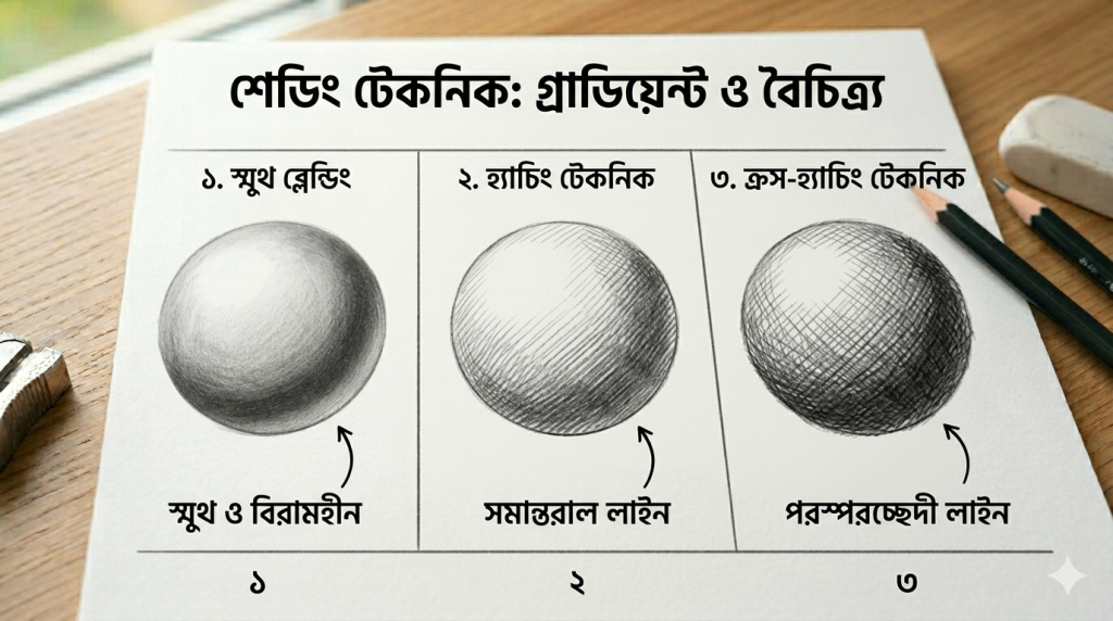 আর্ট টিউটোরিয়াল সিরিজ: পর্ব ০৩ - আলো-ছায়ার জাদু: ছবিতে ত্রিমাত্রিক গভীরতা তৈরির কৌশল আর্ট টিউটোরিয়াল সিরিজ: পর্ব ০৩ - আলো-ছায়ার জাদু: ছবিতে ত্রিমাত্রিক গভীরতা তৈরির কৌশল 1