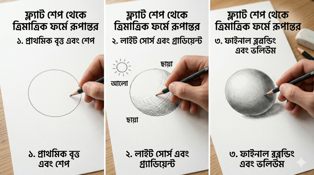 আর্ট টিউটোরিয়াল সিরিজ: পর্ব ০২ - শেপ এবং ফর্ম: বস্তুর কাঠামো বোঝার চাবিকাঠি আর্ট টিউটোরিয়াল সিরিজ: পর্ব ০২ - শেপ এবং ফর্ম: বস্তুর কাঠামো বোঝার চাবিকাঠি 1