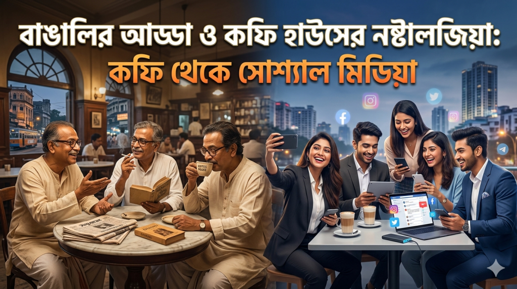 বাঙালির আড্ডা ও কফি হাউসের নস্টালজিয়া: কফি থেকে সোশ্যাল মিডিয়া বাঙালির আড্ডা ও কফি হাউসের নস্টালজিয়া: কফি থেকে সোশ্যাল মিডিয়া 2
