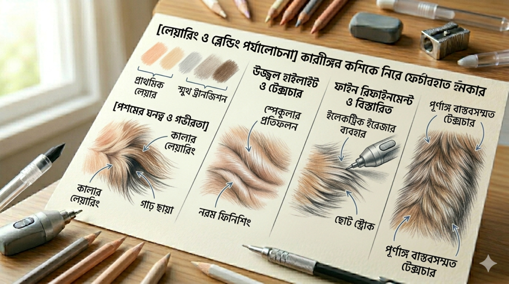 আর্ট টিউটোরিয়াল সিরিজ: পর্ব ১৪ – রঙিন পেন্সিলে জাদুকরী পশম আঁকার গোপন রহস্য আর্ট টিউটোরিয়াল সিরিজ: পর্ব ১৪ – রঙিন পেন্সিলে জাদুকরী পশম আঁকার গোপন রহস্য 4