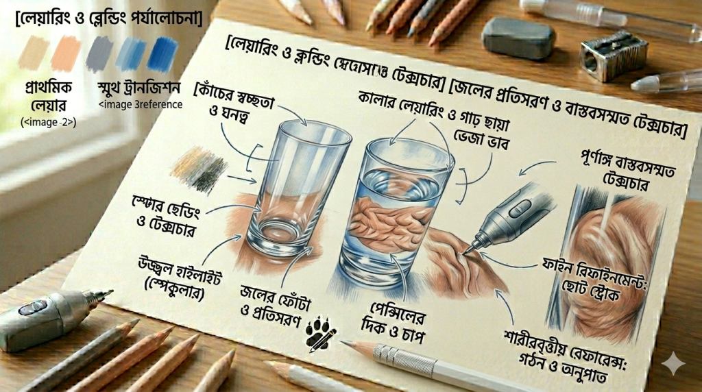 আর্ট টিউটোরিয়াল সিরিজ: পর্ব ১৯ – রঙিন পেন্সিলে ধাতব টেক্সচার এবং উজ্জ্বল প্রতিফলনের রহস্য আর্ট টিউটোরিয়াল সিরিজ: পর্ব ১৯ – রঙিন পেন্সিলে ধাতব টেক্সচার এবং উজ্জ্বল প্রতিফলনের রহস্য 2