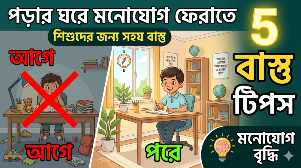 পড়ার ঘরে মনোযোগ ফেরাতে ম্যাজিকের মতো কাজ করবে এই ৫টি বাস্তু টিপস 6