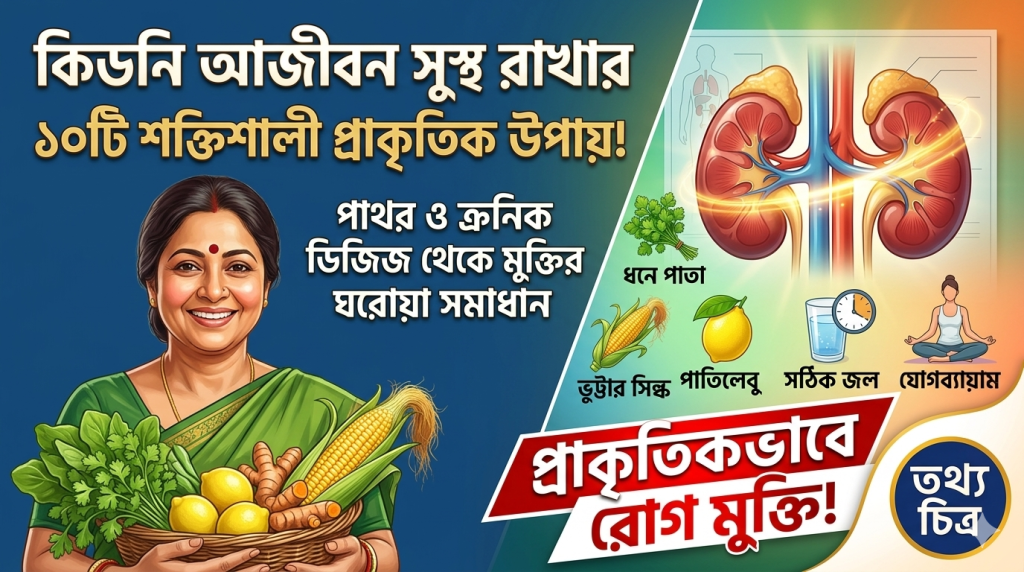 কিডনি আজীবন সুস্থ রাখার ১০টি শক্তিশালী প্রাকৃতিক উপায়: পাথর ও ক্রনিক ডিজিজ থেকে মুক্তির ঘরোয়া সমাধান 1