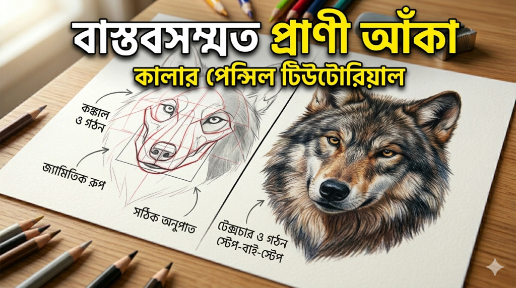 আর্ট টিউটোরিয়াল সিরিজ: পর্ব ১০ – কালার পেন্সিল দিয়ে বাস্তবসম্মত প্রাণী আঁকা আর্ট টিউটোরিয়াল সিরিজ: পর্ব ১০ – কালার পেন্সিল দিয়ে বাস্তবসম্মত প্রাণী আঁকা 2