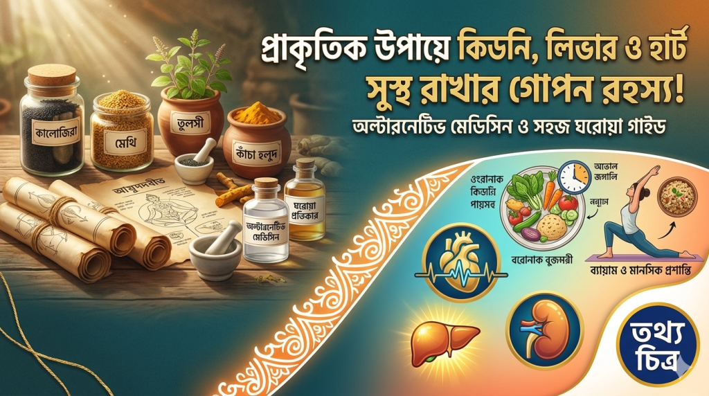 কিডনি লিভার ও হার্টকে আজীবন সুস্থ রাখার প্রাকৃতিক উপায় এবং অল্টারনেটিভ মেডিসিনের গোপন রহস্য 5