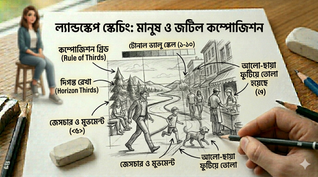 আর্ট টিউটোরিয়াল সিরিজ: পর্ব ০৭ - কালার পেন্সিল টিউটোরিয়াল: রঙিন পেনসিল দিয়ে প্রথম ল্যান্ডস্কেপ স্কেচ আর্ট টিউটোরিয়াল সিরিজ: পর্ব ০৭ - কালার পেন্সিল টিউটোরিয়াল: রঙিন পেনসিল দিয়ে প্রথম ল্যান্ডস্কেপ স্কেচ 3