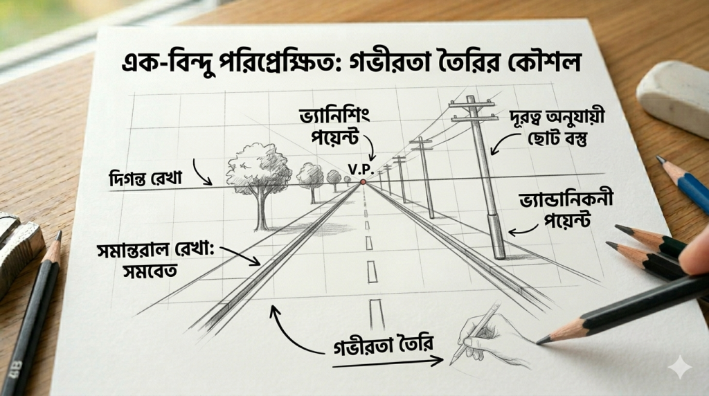 আর্ট টিউটোরিয়াল সিরিজ: পর্ব ০৪ - পরিপ্রেক্ষিতের খেলা: ছবিতে গভীরতা এবং দূরত্ব তৈরির জাবিকাঠি আর্ট টিউটোরিয়াল সিরিজ: পর্ব ০৪ - পরিপ্রেক্ষিতের খেলা: ছবিতে গভীরতা এবং দূরত্ব তৈরির জাবিকাঠি 1