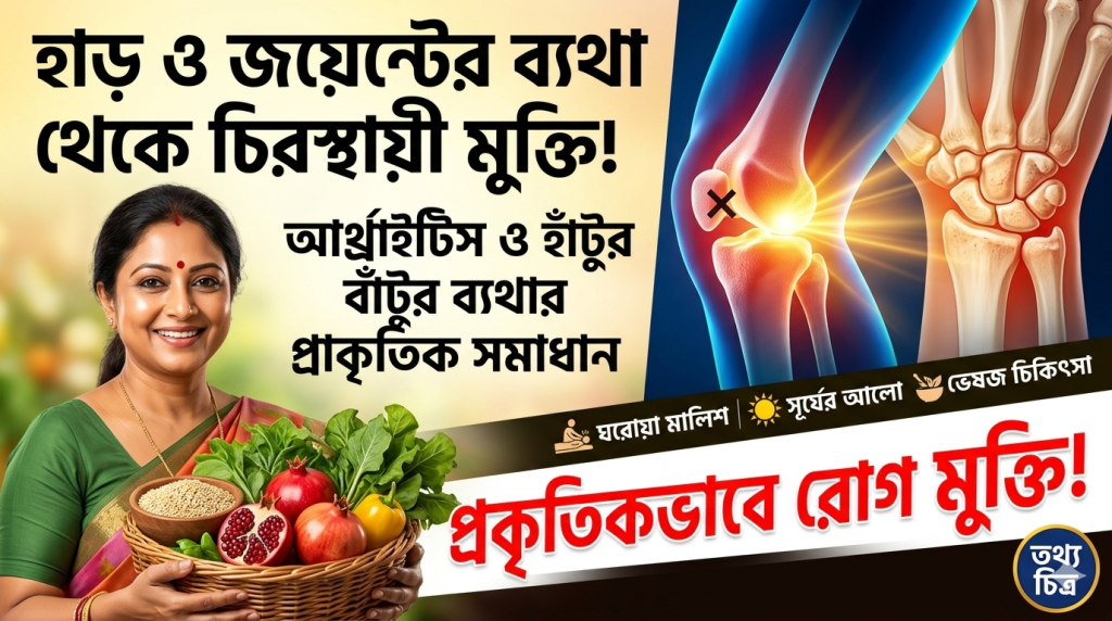 হাড়ের জয়েন্টের ব্যথা ও আর্থ্রাইটিস থেকে মুক্তির চিরস্থায়ী সমাধান: প্রাকৃতিক উপায়ে হাঁটুর ব্যথা ও হাড়ের ক্ষয় রোধের পূর্ণাঙ্গ গাইড 3