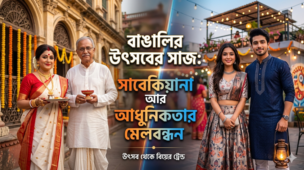 বাঙালির উৎসবের সাজ: সাবেকিয়ানা আর আধুনিকতার মেলবন্ধন