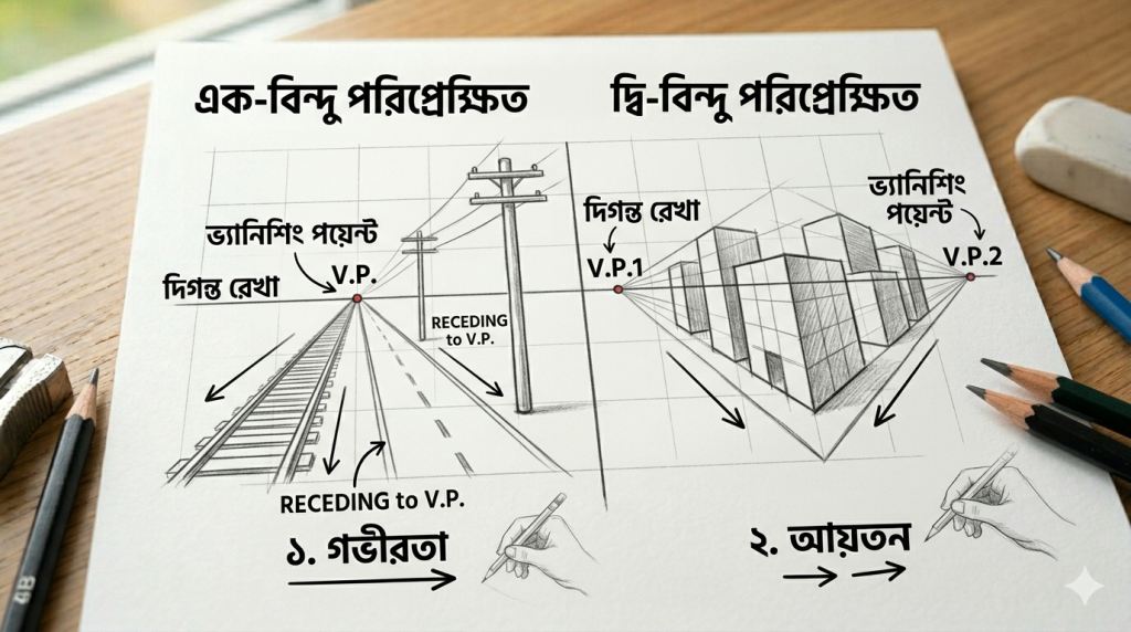আর্ট টিউটোরিয়াল সিরিজ: পর্ব ০৪ - পরিপ্রেক্ষিতের খেলা: ছবিতে গভীরতা এবং দূরত্ব তৈরির জাবিকাঠি আর্ট টিউটোরিয়াল সিরিজ: পর্ব ০৪ - পরিপ্রেক্ষিতের খেলা: ছবিতে গভীরতা এবং দূরত্ব তৈরির জাবিকাঠি