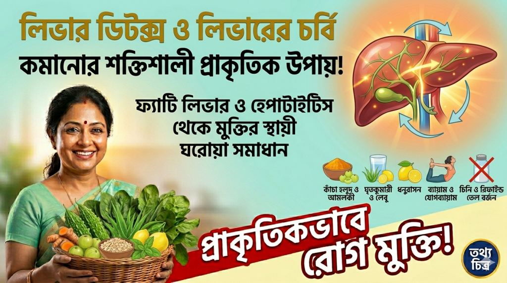 লিভার ডিটক্স ও লিভারের চর্বি কমানোর প্রাকৃতিক উপায়: ফ্যাটি লিভার ও হেপাটাইটিস থেকে মুক্তির কার্যকর ঘরোয়া ও ভেষজ গাইড 1