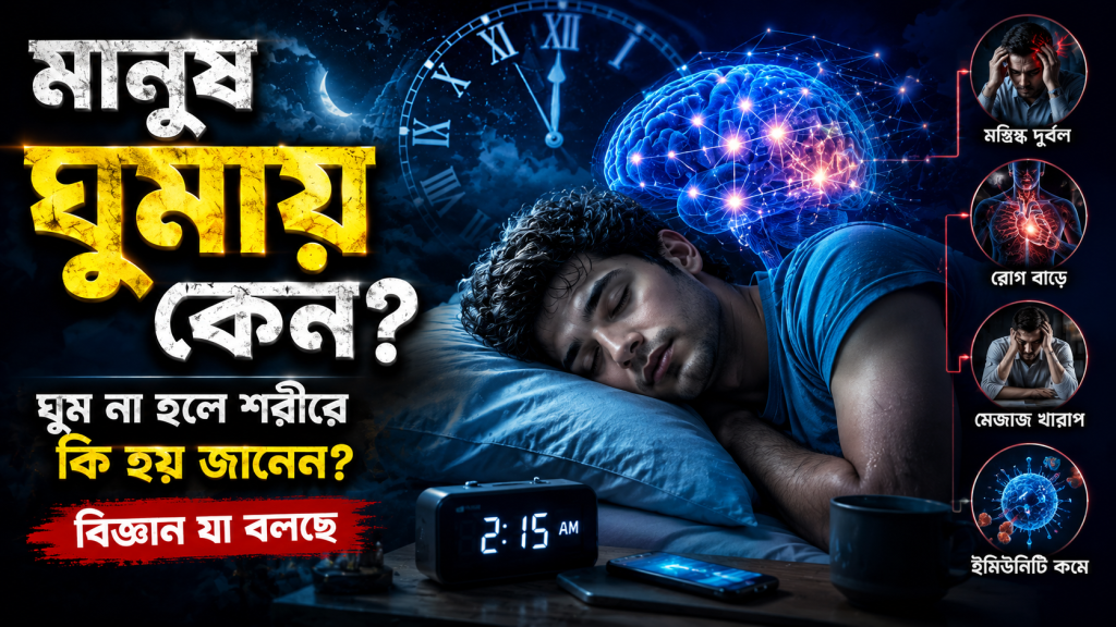 মানুষ ঘুমায় কেন? ঘুম না হলে আমাদের শরীরে আসলে কী হয়